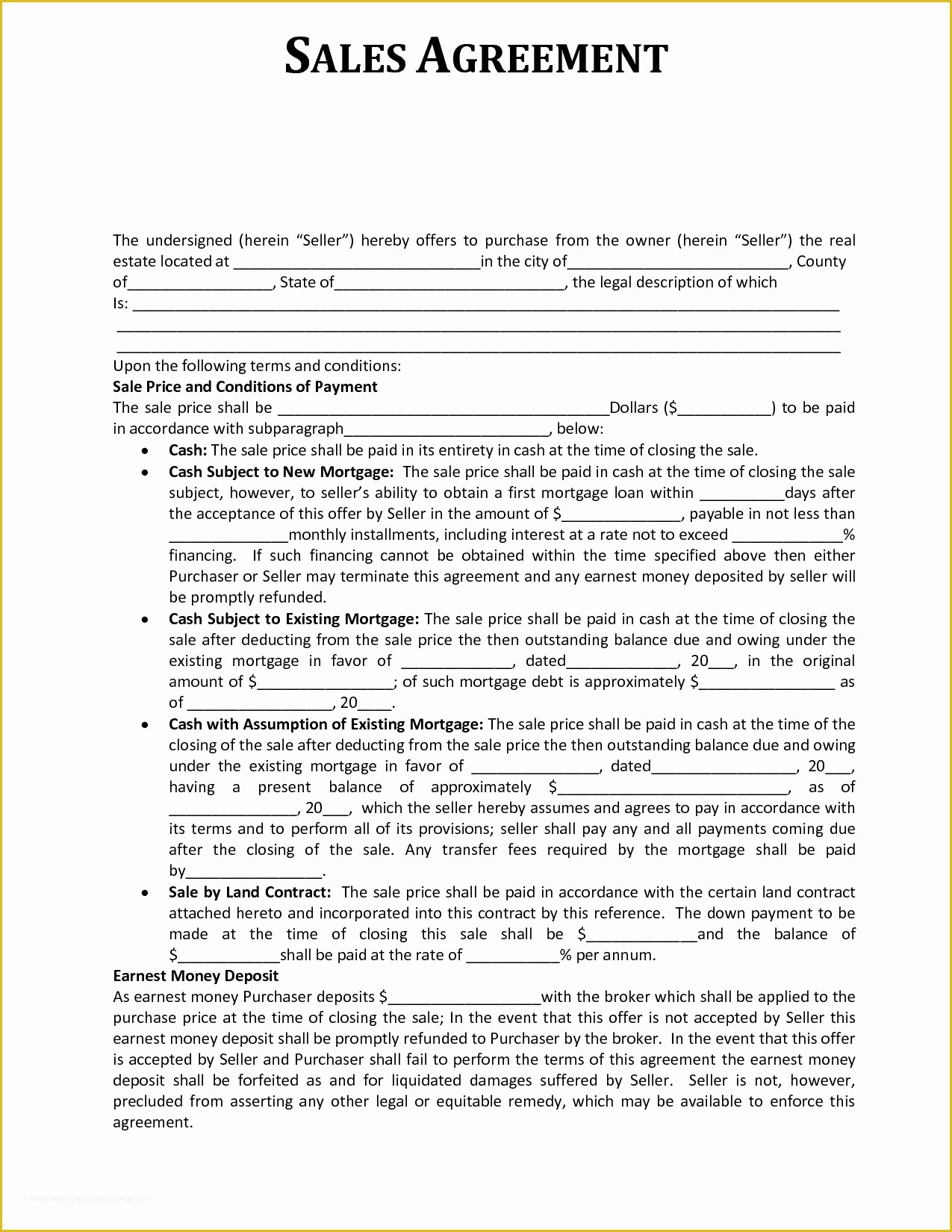 Sales Contract Template Free Download Of Sales Contract Template