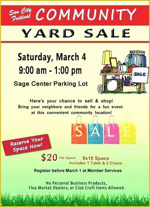 Sales Flyer Templates Free Download Of Yard Sales Flyers Yard Sale Flyers Inspirational Munity