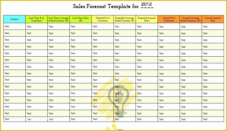 Sales forecast Template Excel Free Of Sales forecast Template Free Download for Your Predicions