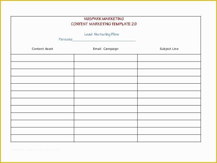 Sales Lead Sheet Template Free Of Content Marketing Strategy Templates
