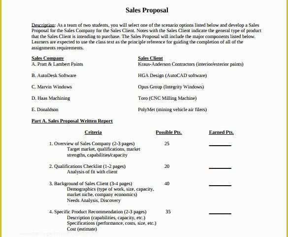 Sales Proposal Template Word Free Of 20 Sample Sales Proposal Templates – Pdf Word Psd