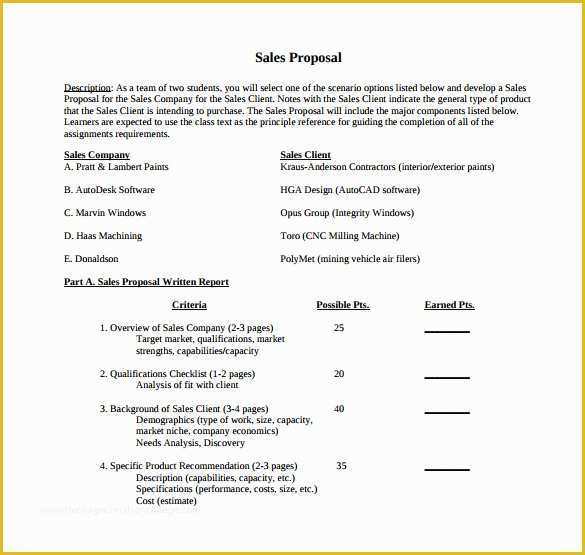 54 Sales Proposal Template Word Free