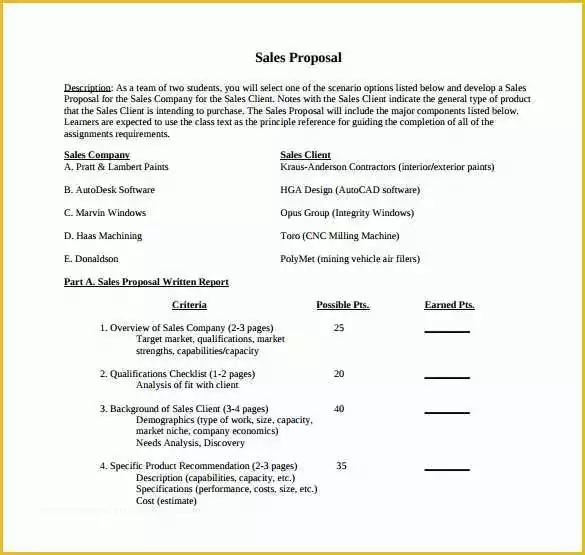 Sales Proposal Template Word Free Of 20 Sample Sales Proposal Templates – Pdf Word Psd