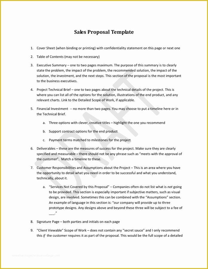 Sales Proposal Template Word Free Of Sales Proposal Template In Word and Pdf formats