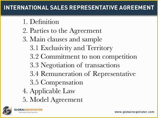 Sales Representative Agreement Template Free Of International Sales Representative Agreement Template