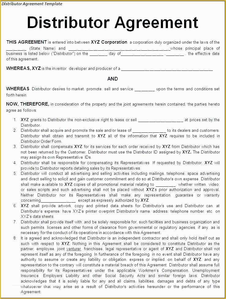 Sales Representative Agreement Template Free Of Manufacturing Supply Agreement Create Download A Free form