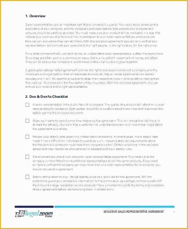 Sales Representative Agreement Template Free Of Sales Representative Agreement Template Free Pleasant