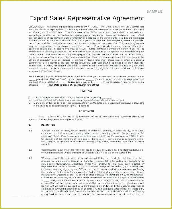 Sales Representative Agreement Template Free Of Sales Representative Agreement Template Free Pleasant