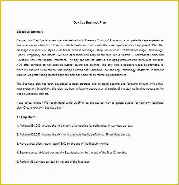 Salon Business Plan Template Free Of Business Plan Template – 97 Free Word Excel Pdf Psd