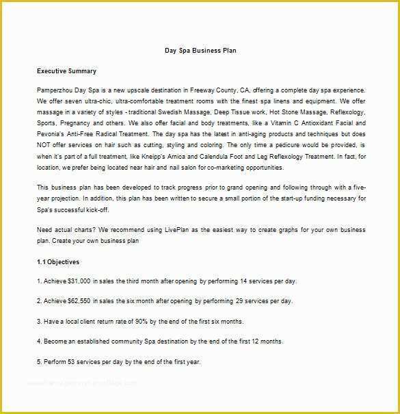 Salon Business Plan Template Free Of Business Plan Template – 97 Free Word Excel Pdf Psd