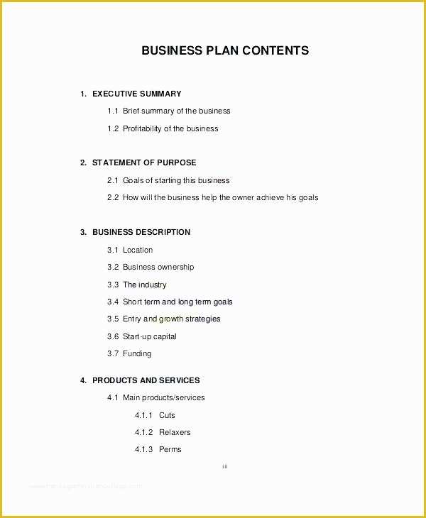 Salon Business Plan Template Free Of Saloon Business Plan – Blogopoly