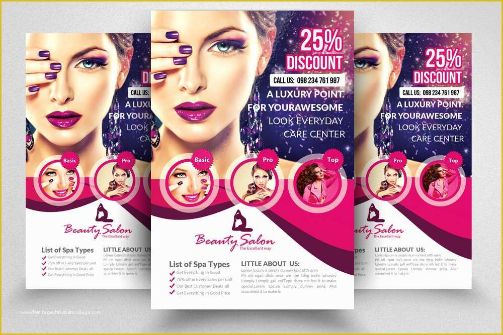 Salon Templates Free Download Of Beauty Parlour Brochure Templates Free Beauty