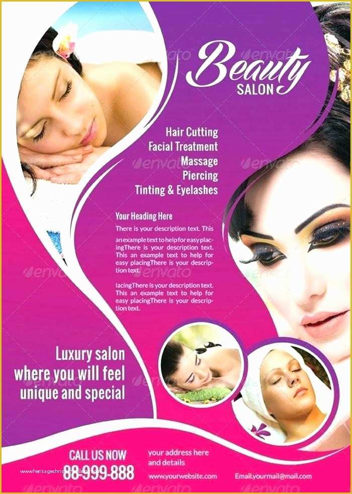 Salon Templates Free Download Of Beauty Parlour Brochure Templates Free Hair
