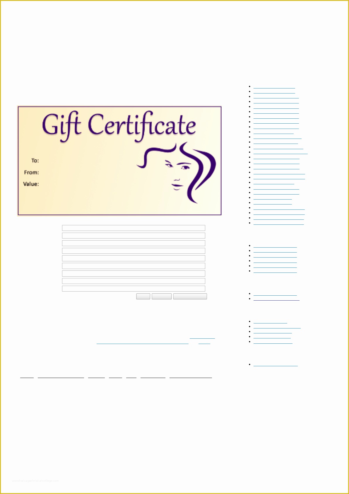 Salon Templates Free Download Of Download Hair Salon Gift Certificate Template for Free