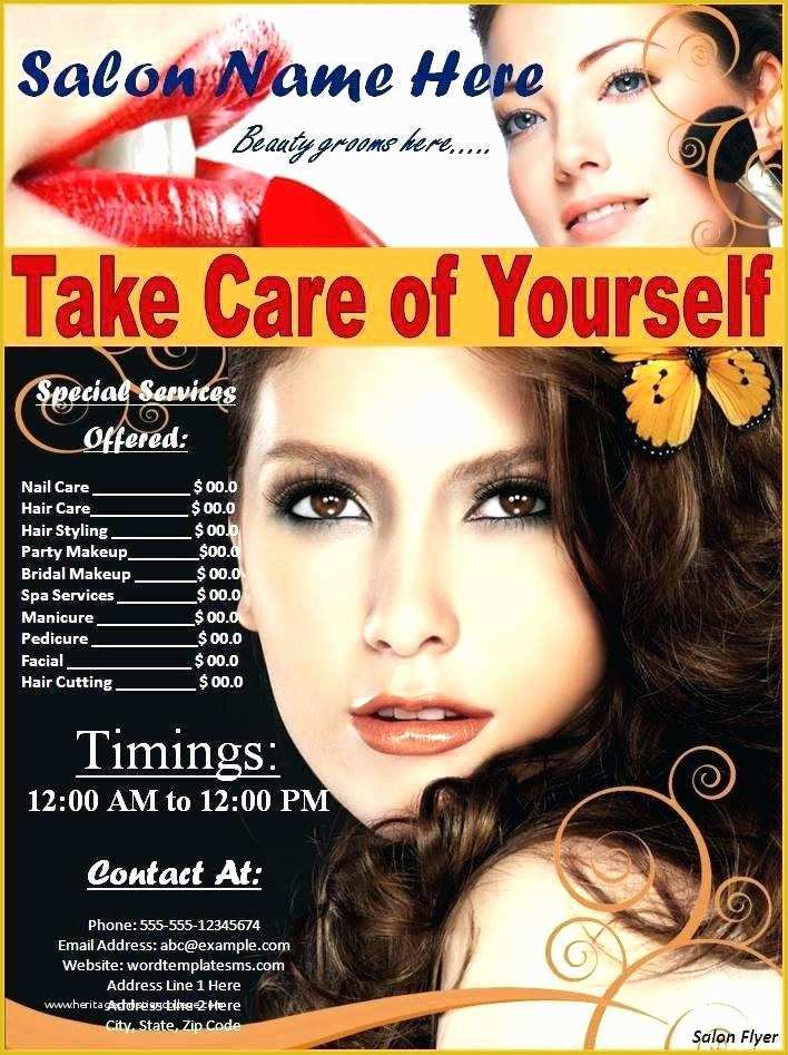 Salon Templates Free Download Of Salon Flyer Templates Beauty Salon Flyer Templates