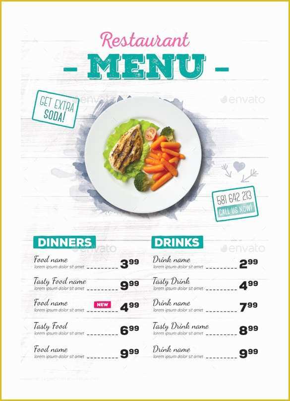 Sample Menu Template Free Of Restaurant Menu Template 33 Free Psd Eps Documents