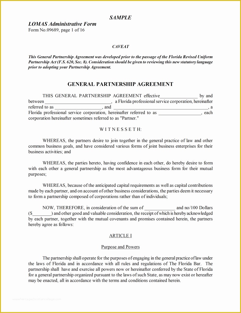 Sample Partnership Agreement Template Free Of Agreement Word Templates Free Word Templates