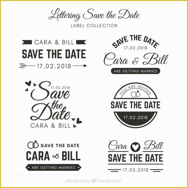 Save the Date Ae Template Free Download Of Etiquetas De Boda Con Estilo Elegante