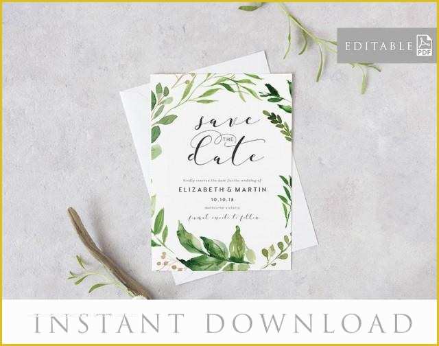 Save the Date Ae Template Free Download Of Save the Date Editable Pdf Template Instant Download