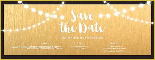 Save the Date Christmas Party Template Free Of Save the Date Invitations and Cards