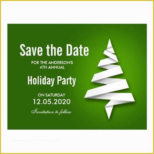 Save the Date Holiday Party Templates Free Of Christmas Party Save the Date Template Postcard