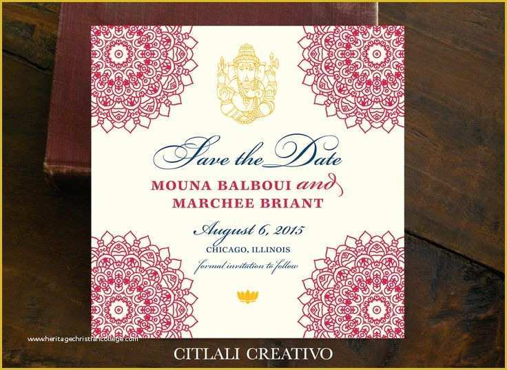Save the Date Indian Wedding Templates Free Of 45 Best Paisley Moroccan Print Wedding Invitations