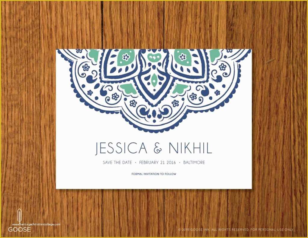 Save the Date Indian Wedding Templates Free Of Free Printable Indian Wedding Invitation Templates