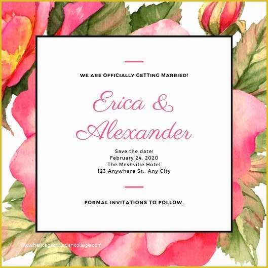 Save the Date Powerpoint Template Free Of Customize 207 Save the Date Invitation Templates Online