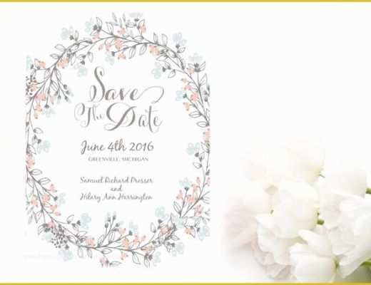 Save the Date Powerpoint Template Free Of Save the Date Wedding Invitation Stationary Set Diy