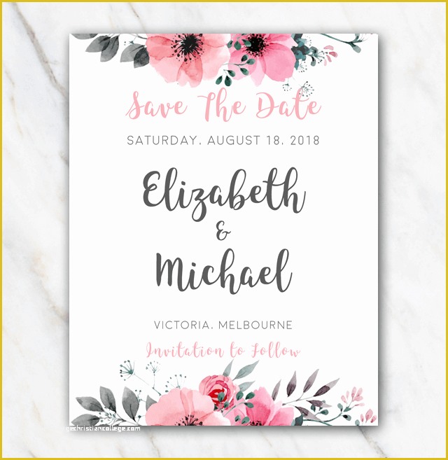 Save the Date Powerpoint Template Free Of Wedding Save the Date Template for Word