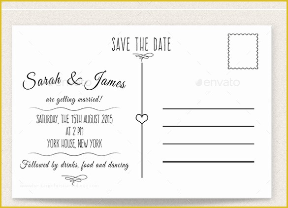 Save the Date Template Free Download Of 22 Save the Date Postcard Templates – Free Sample