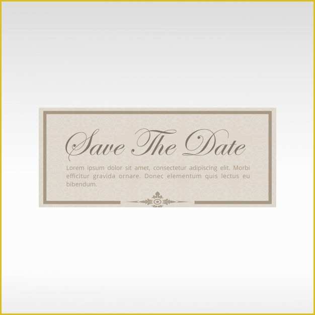 Save the Date Template Free Download Of Retro Save the Date Template Vector
