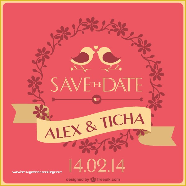Save the Date Template Free Download Of Save the Date Wedding Card Template Vector