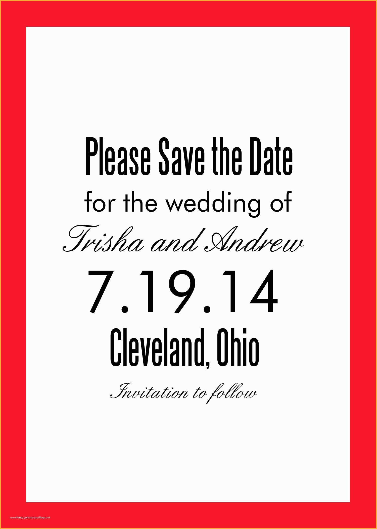 Save the Date Templates Free Online Of 5 Save the Date Card Editable Templates for Free