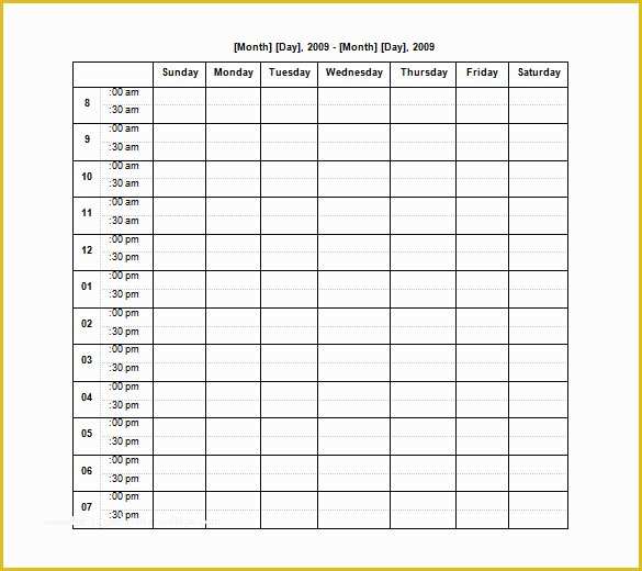 Schedule Template Free Download Of Blank Schedule Template – 21 Free Word Excel Pdf format