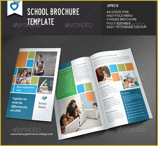 School Brochure Template Free Download Of 25 School Brochure Templates Free &amp; Premium Download