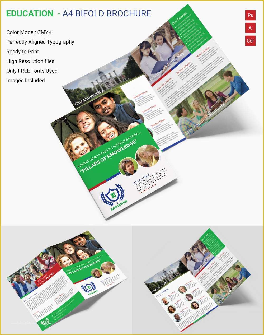 School Brochure Template Free Download Of Education Brochure Template 43 Free Psd Eps Indesign