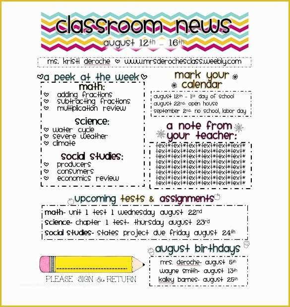 School Newsletter Templates Free Of 28 Newsletter Templates Word Pdf Publisher Indesign