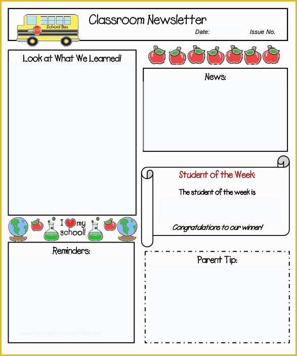 School Newsletter Templates Free Of Pin by Stacie Schwark On Classroom Newsletters