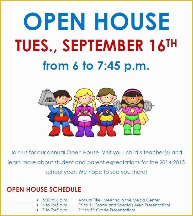 School Open House Flyer Template Free Of Dbfe Fins Cast