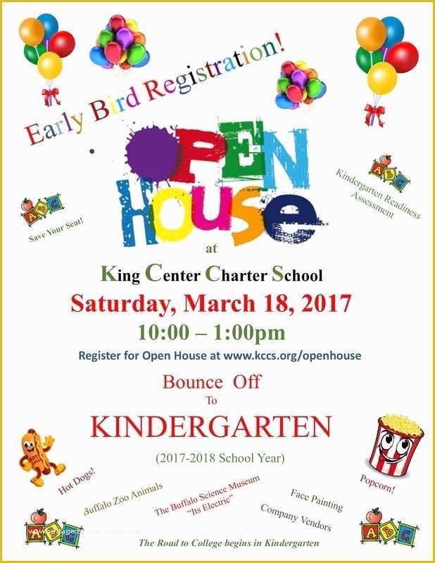 School Open House Flyer Template Free Of King Center Charter School News & events