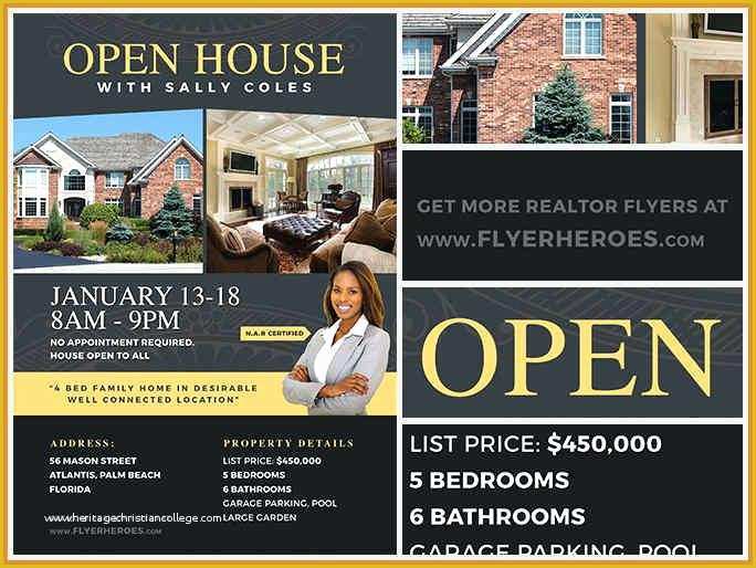 School Open House Flyer Template Free Of Open House Flyer Template Brilliant Ideas for Broker