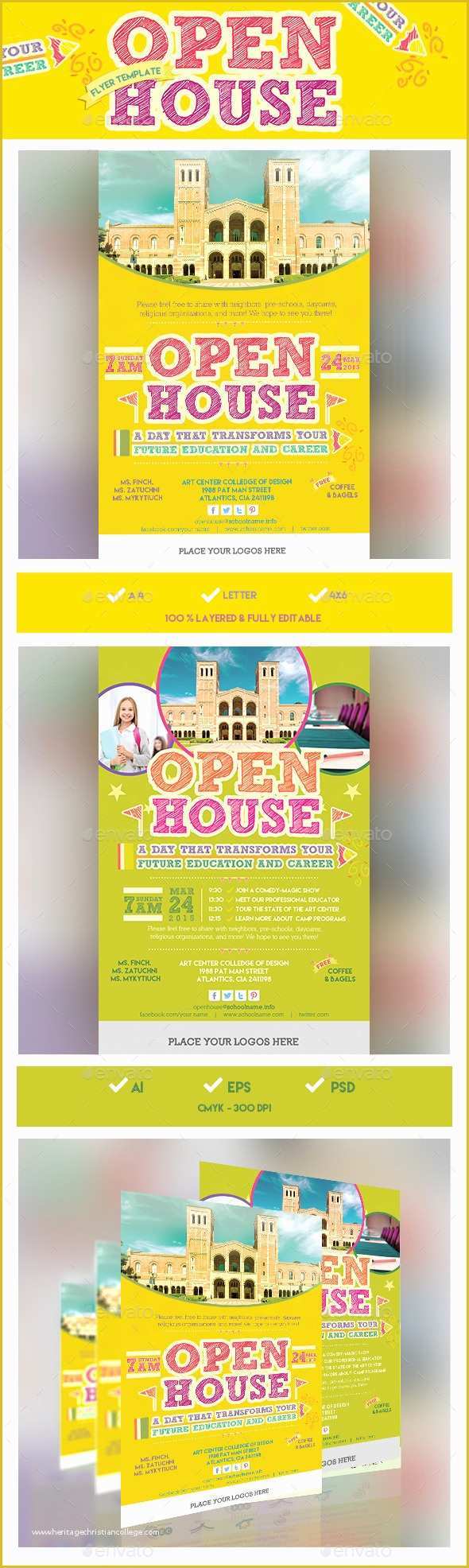 School Open House Flyer Template Free Of School Open House Flyer Template Design Conference