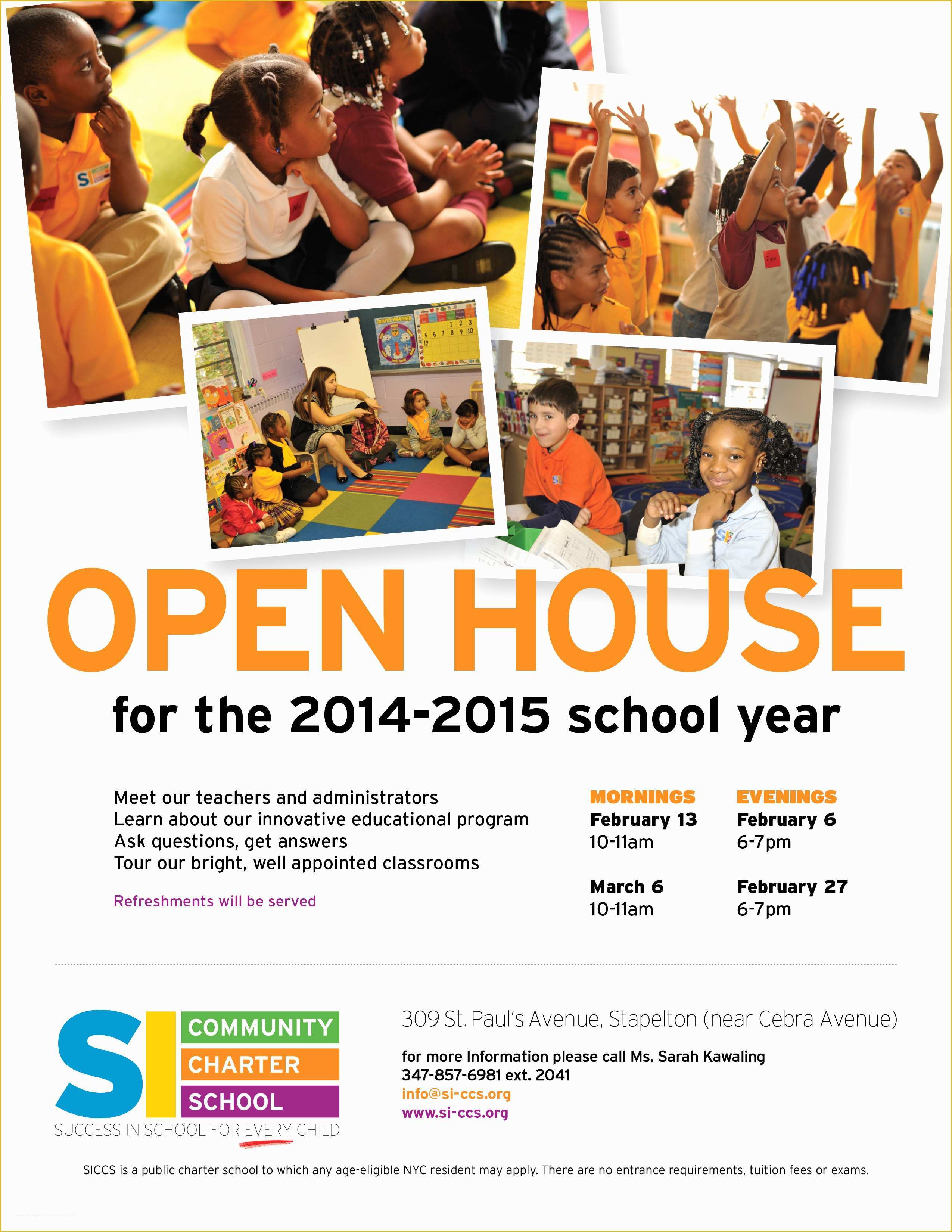 School Open House Flyer Template Free Of School Open House Flyer Template Portablegasgrillweber