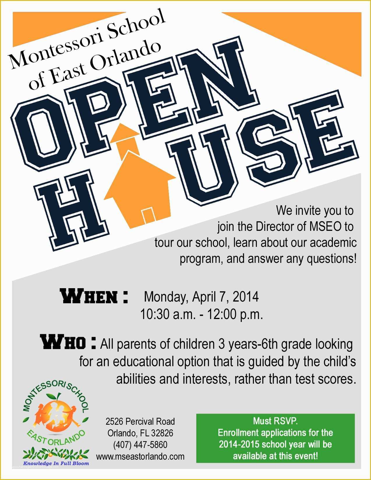 School Open House Flyer Template Free Of School Open House Flyer Template Portablegasgrillweber