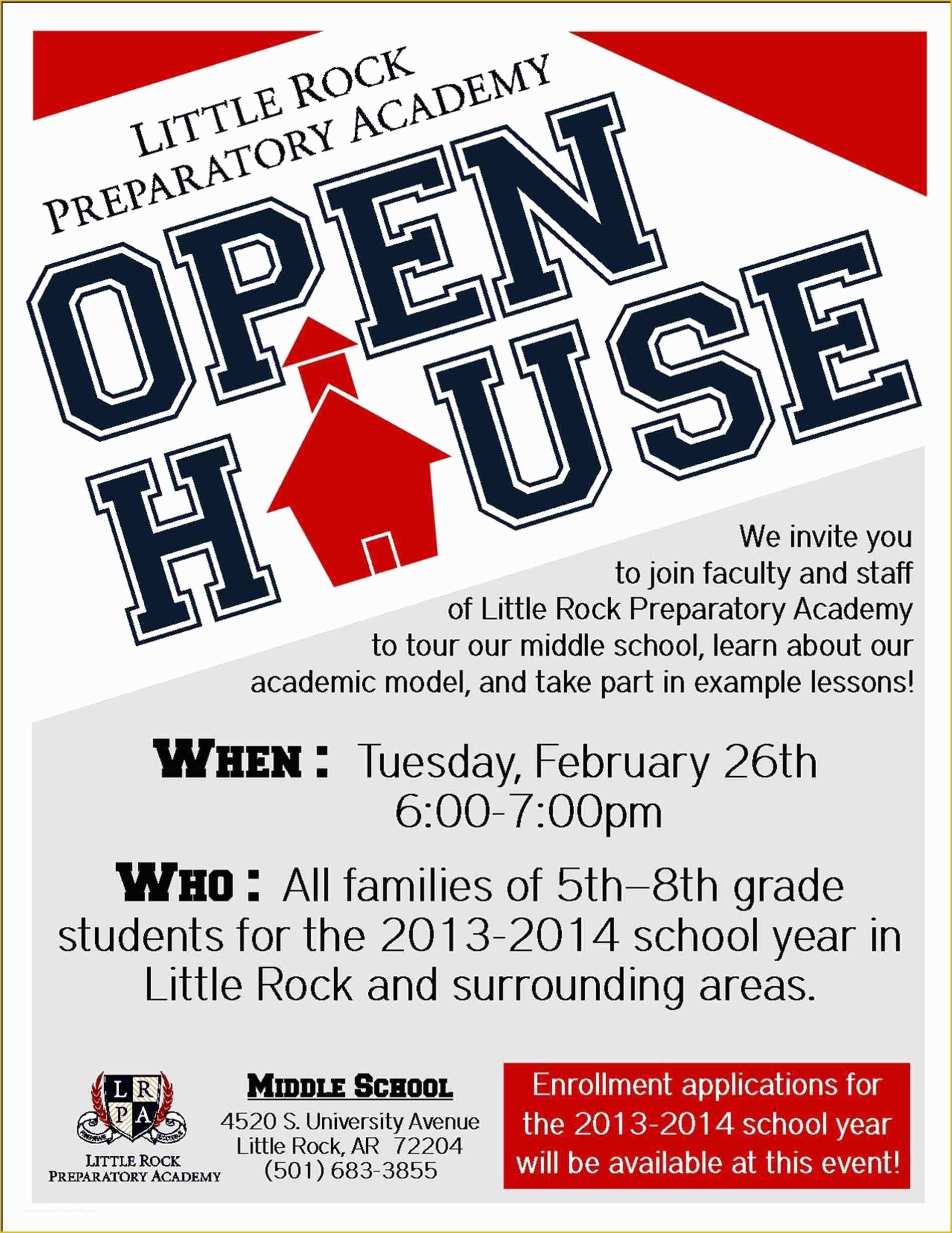 School Open House Flyer Template Free Of School Open House Invitation Template Fresh Open House