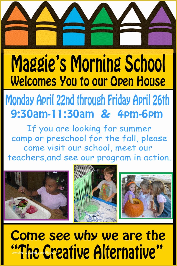 School Open House Flyer Template Free Of School Open House Template Colesecolossus School Open