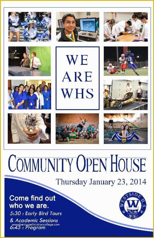 School Open House Flyer Template Free Of Thursday January 23
