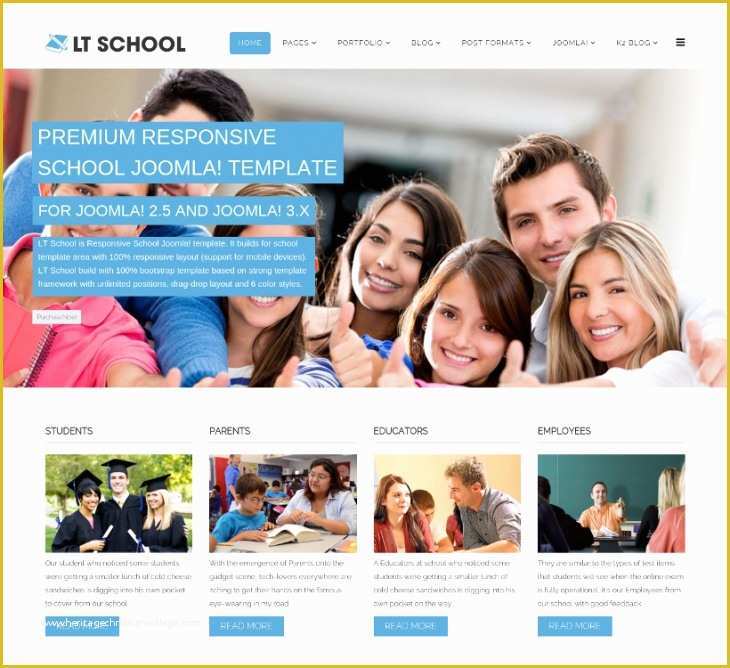 School Website Templates Free Download HTML5 Of 18 Best School Website themes &amp; Templates