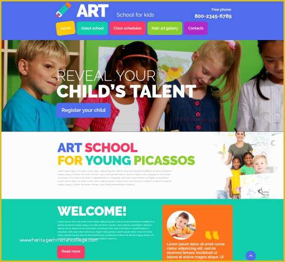 School Website Templates Free Download HTML5 Of 25 Best Premium School Website Templates